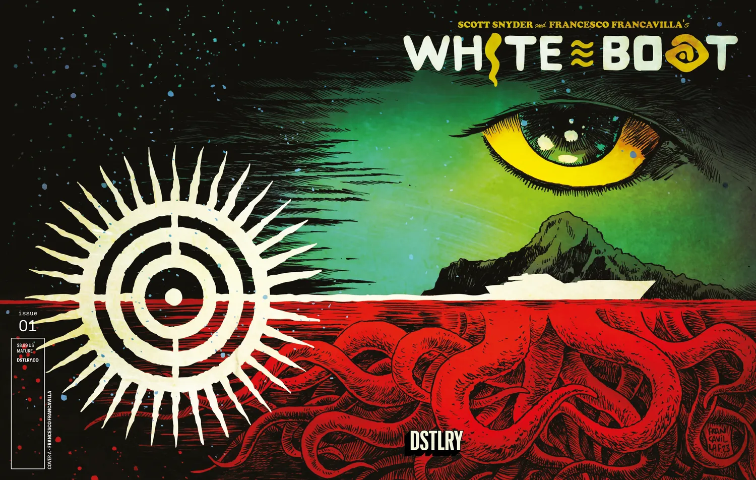 DSTLRY White Boat nr. 1 tegneserie oversized Reserve Edition