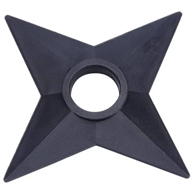 Naruto Shuriken kaste-stjerne plast svart 9 cm