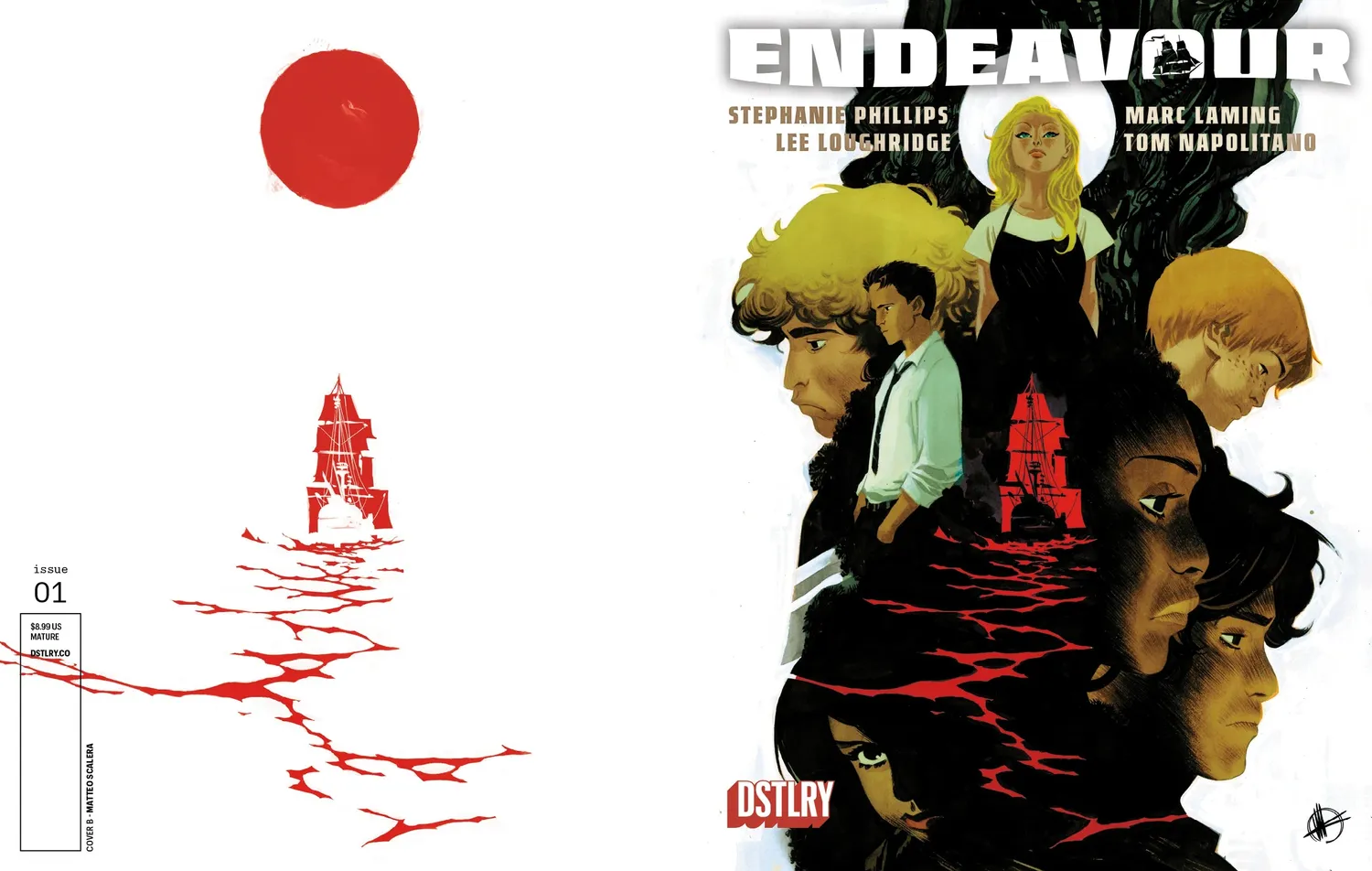 DSTLRY Endeavour 1 tegneseriehefte Cover B Scalera