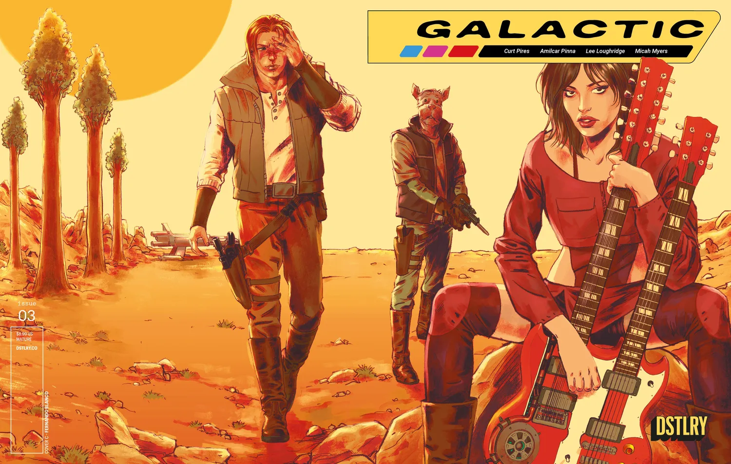 DSTLRY Galactic #3 tegneseriehefte Cover C Blanco 1:5