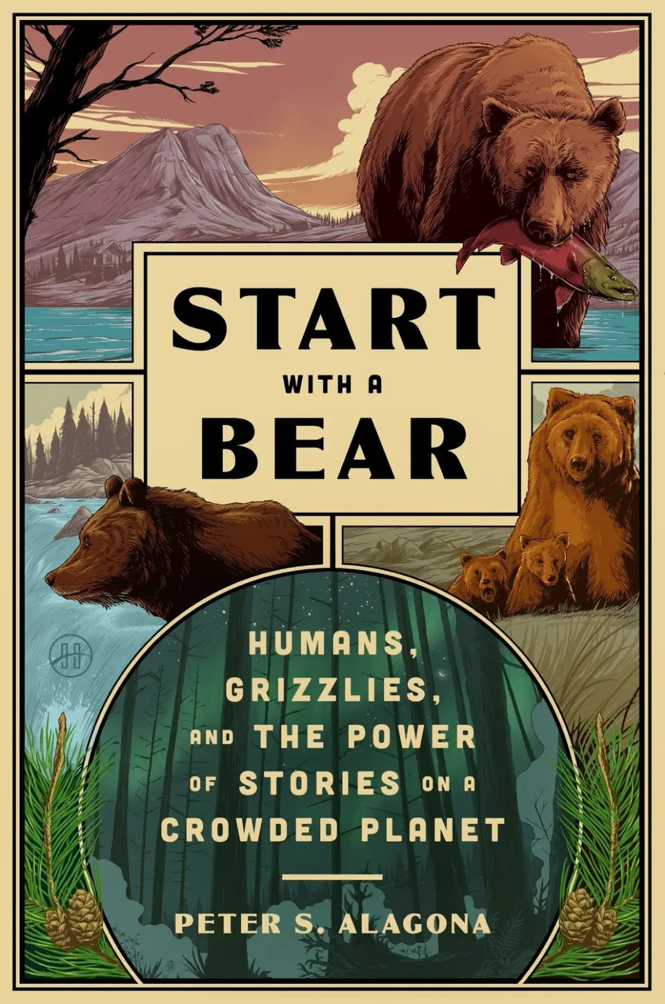 Wingbearer Saga Start with a Bear bok innbundet grizzlybjørn