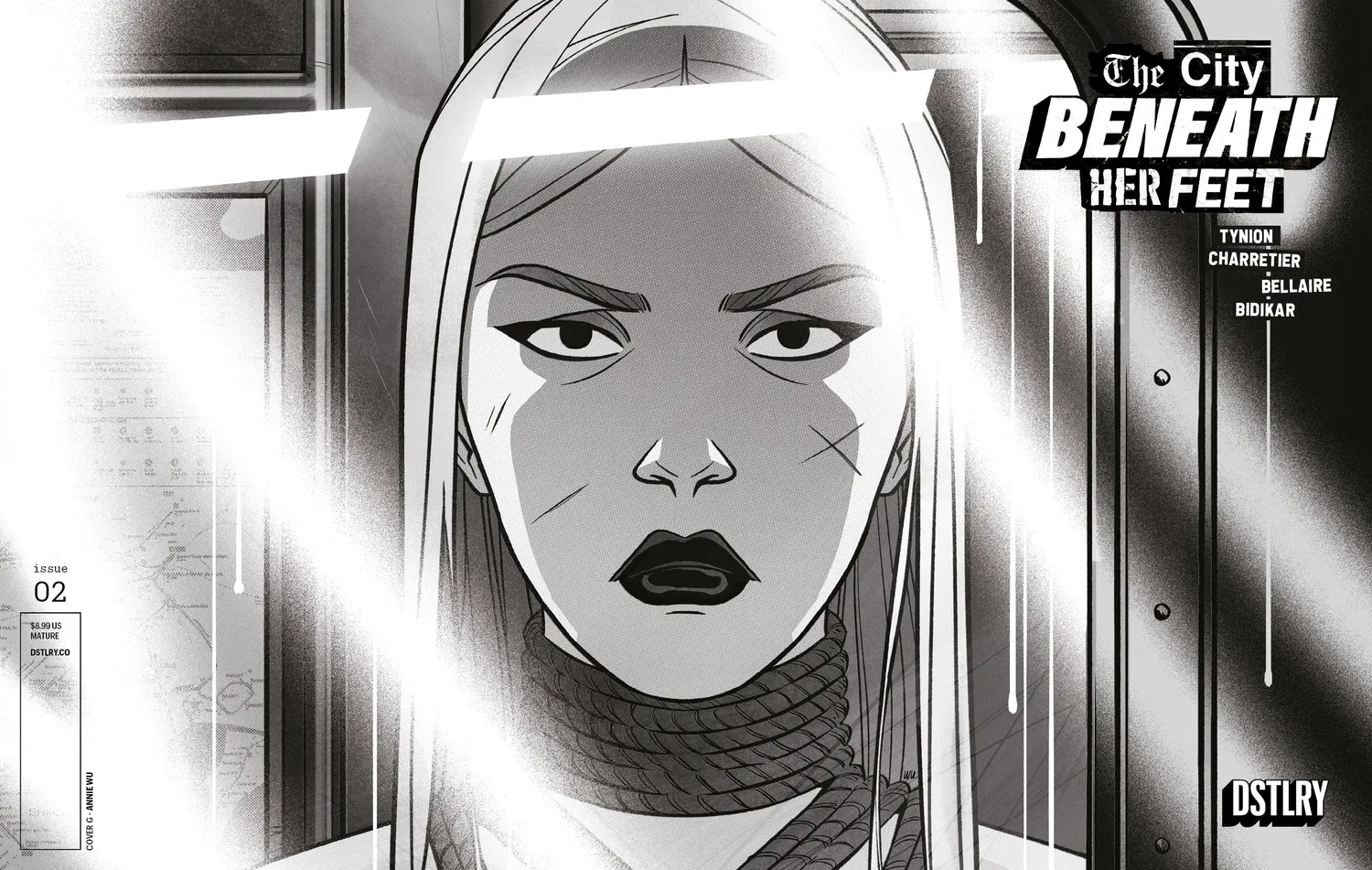 DSTLRY City Beneath Her Feet #2 hefte Cover G Wu svart-hvitt