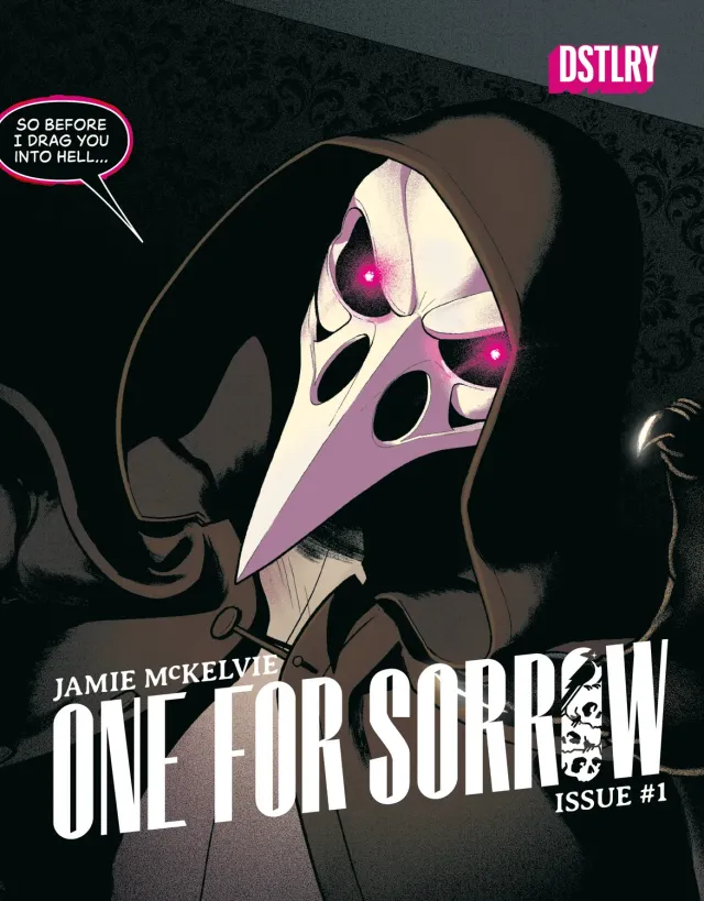 DSTLRY One For Sorrow #1 Cover Z McKelvie digital grøsser