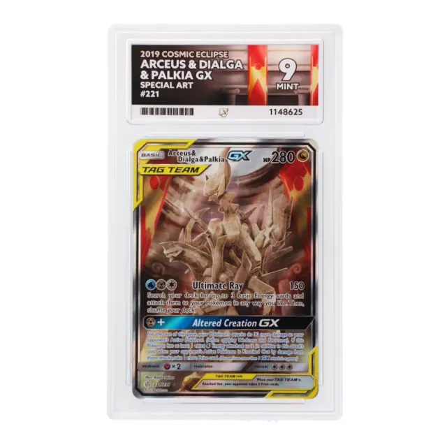 Pokémon TCG Arceus & Dialga & Palkia GX 221/236 samlekort ACE 9
