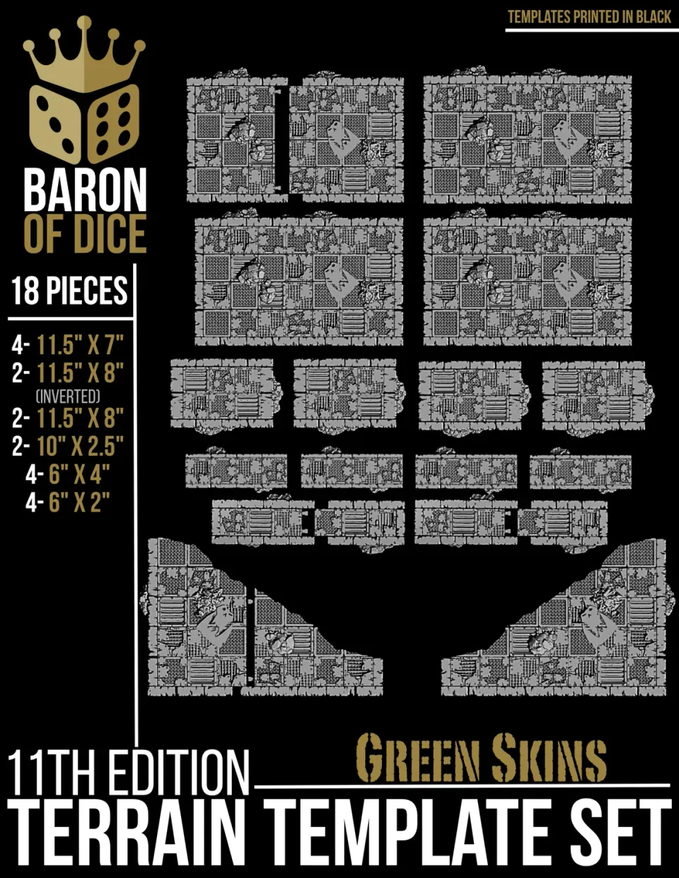 Baron of Dice Orc Scrapyard terrengmaler 11e sett