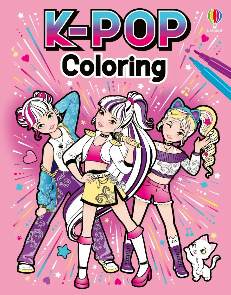 Wingbearer Saga K-Pop Coloring Book fargebok paperback 48 sider