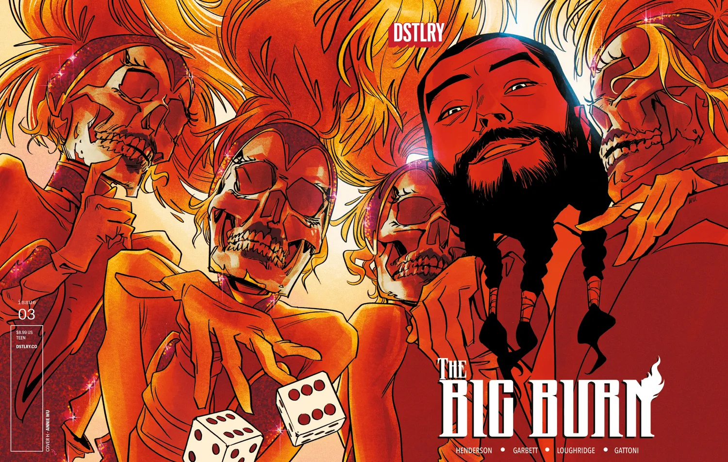 DSTLRY The Big Burn 3 hefte Cover H Wu heist