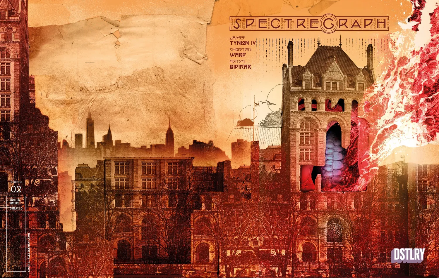 DSTLRY Spectregraph 2 hefte Cover C Eckman-Lawn skrekk