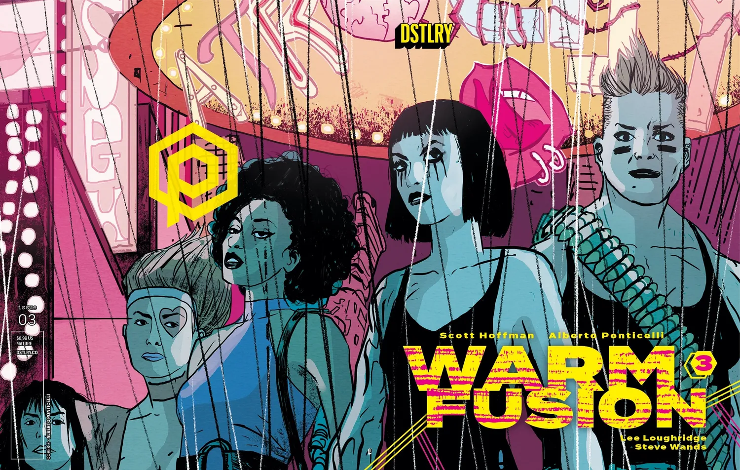 DSTLRY Warm Fusion 3 digital tegneserie Cover Z Ponticelli