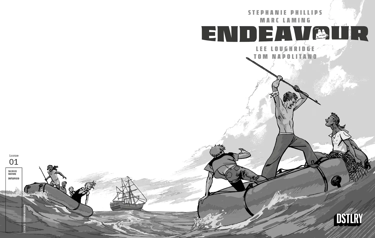 DSTLRY Endeavour 1 Cover G Hixson Black White hefte fysisk