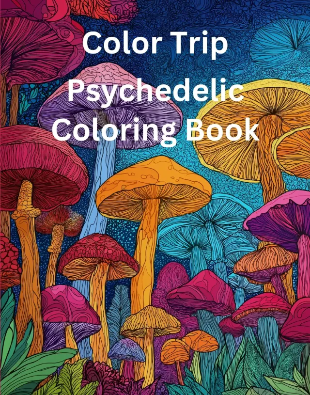 Wingbearer Saga Color Trip fargeleggingsbok psykedelisk