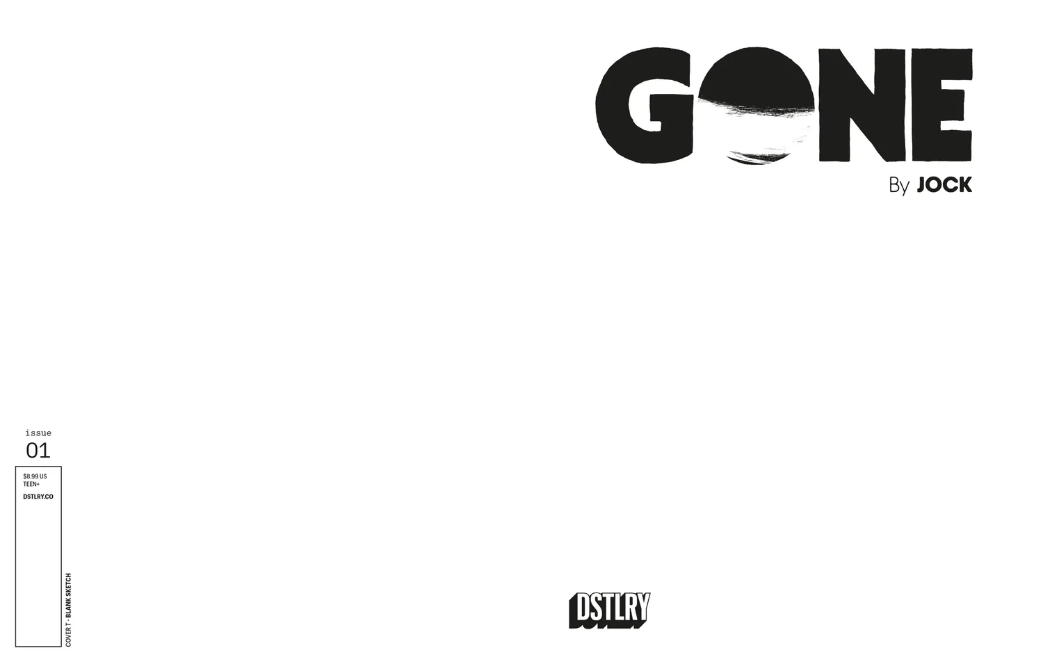 DSTLRY Gone 1 digital tegneserie Cover T Sketch
