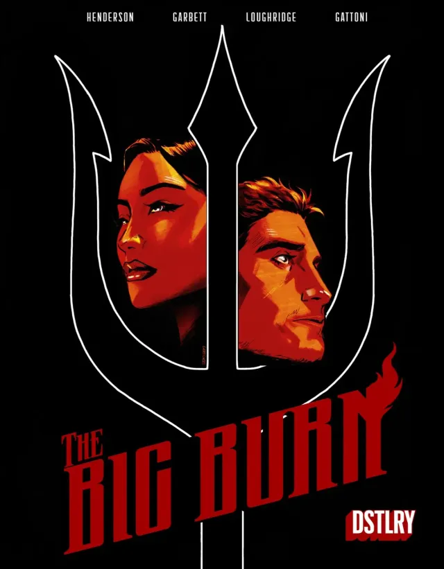 DSTLRY The Big Burn #3 Cover B Garbett tegneseriehefte krim