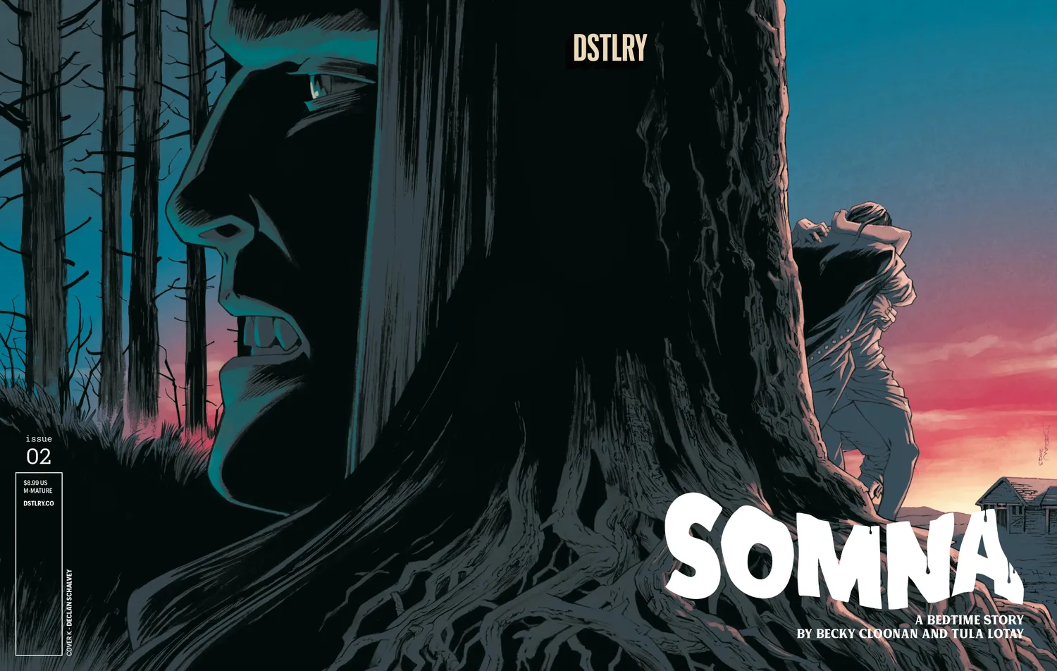 DSTLRY Somna #2 hefte Cover K Shalvey fysisk heksejakt