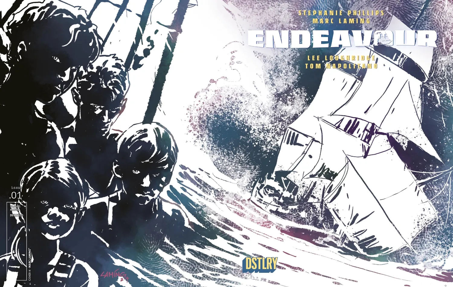 DSTLRY Endeavour #1 Cover H tegneserie Laming-variant