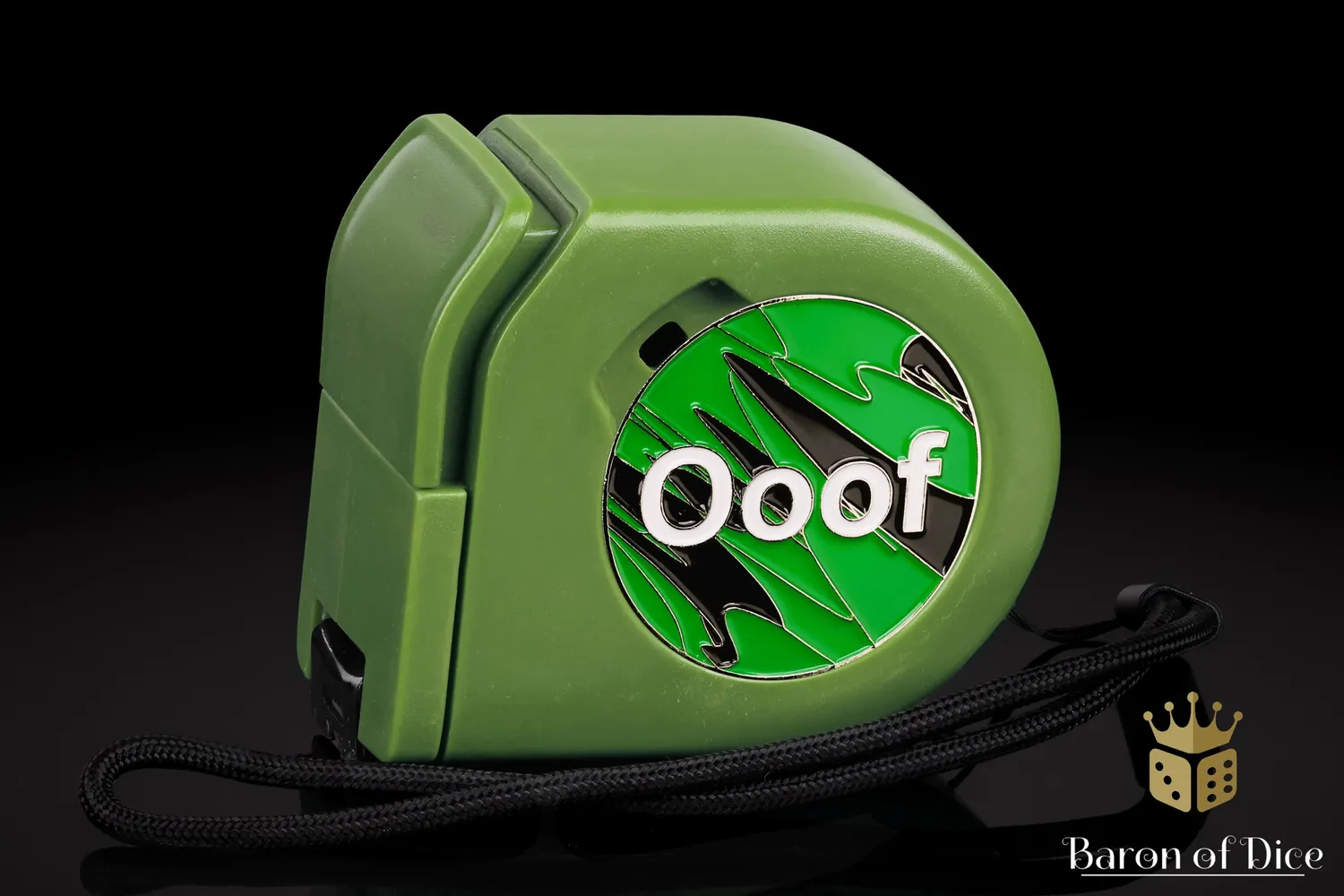Baron of Dice Ooof Green målebånd wargaming grønn