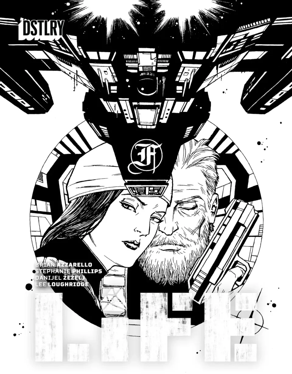 DSTLRY LIFE 4 tegneseriehefte Cover F Chiang svart-hvitt