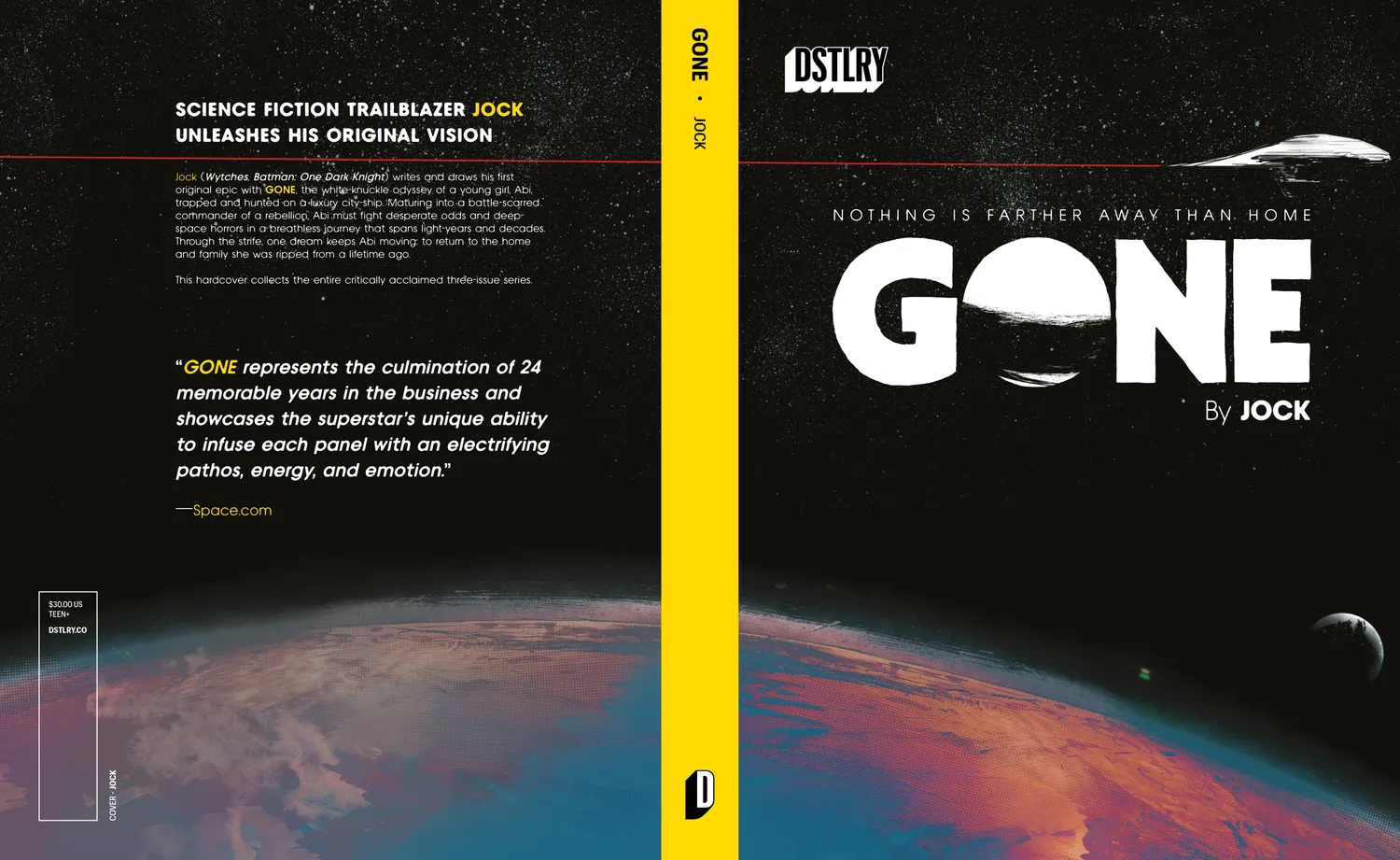 DSTLRY Gone hardcover tegneserie samlebind sci-fi
