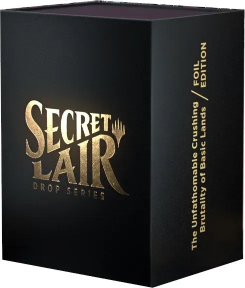 Magic Secret Lair Basic Lands samlekort traditional foil engelsk
