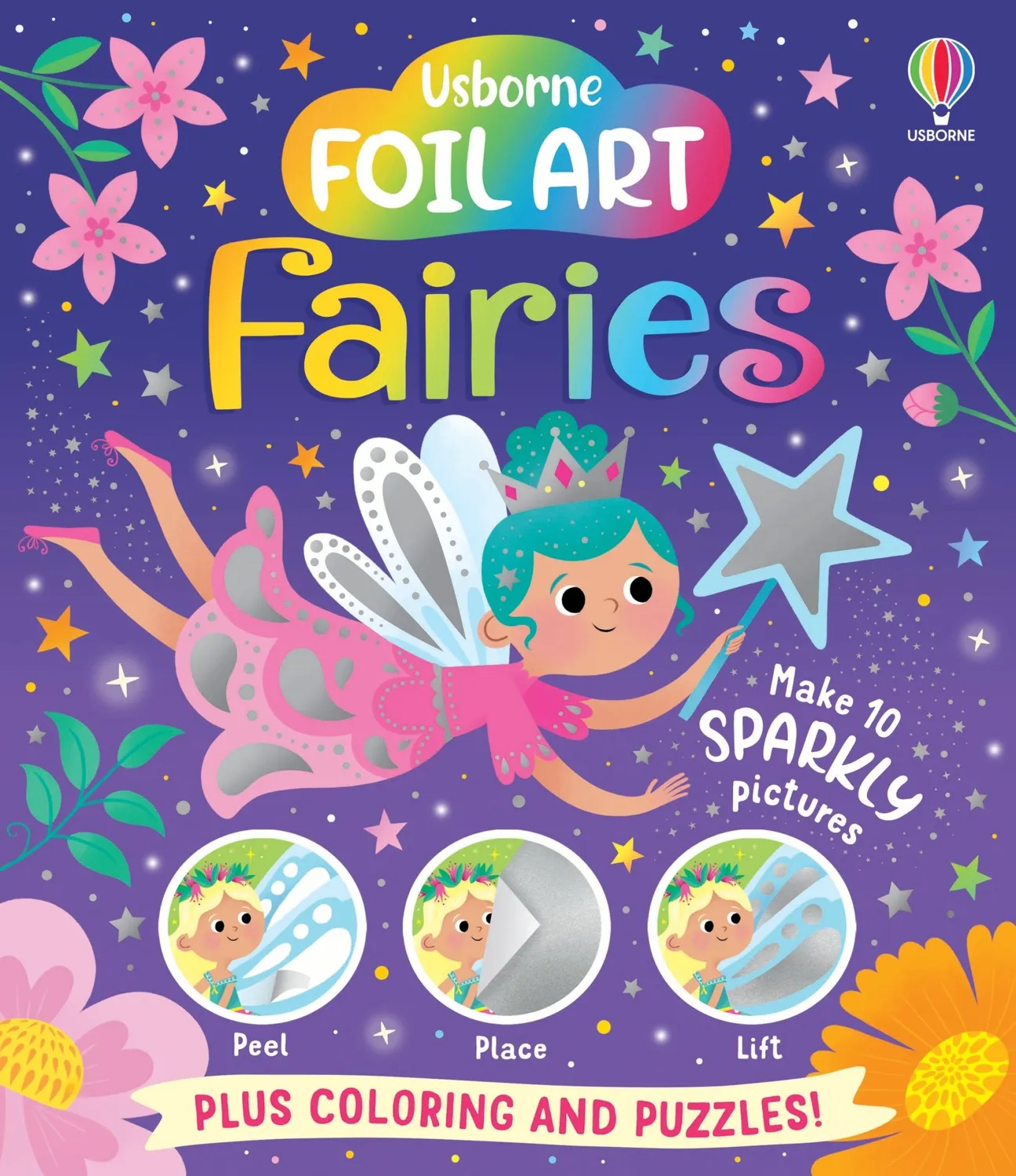 Wingbearer Saga Foil Art Fairies aktivitetsbok paperback folie