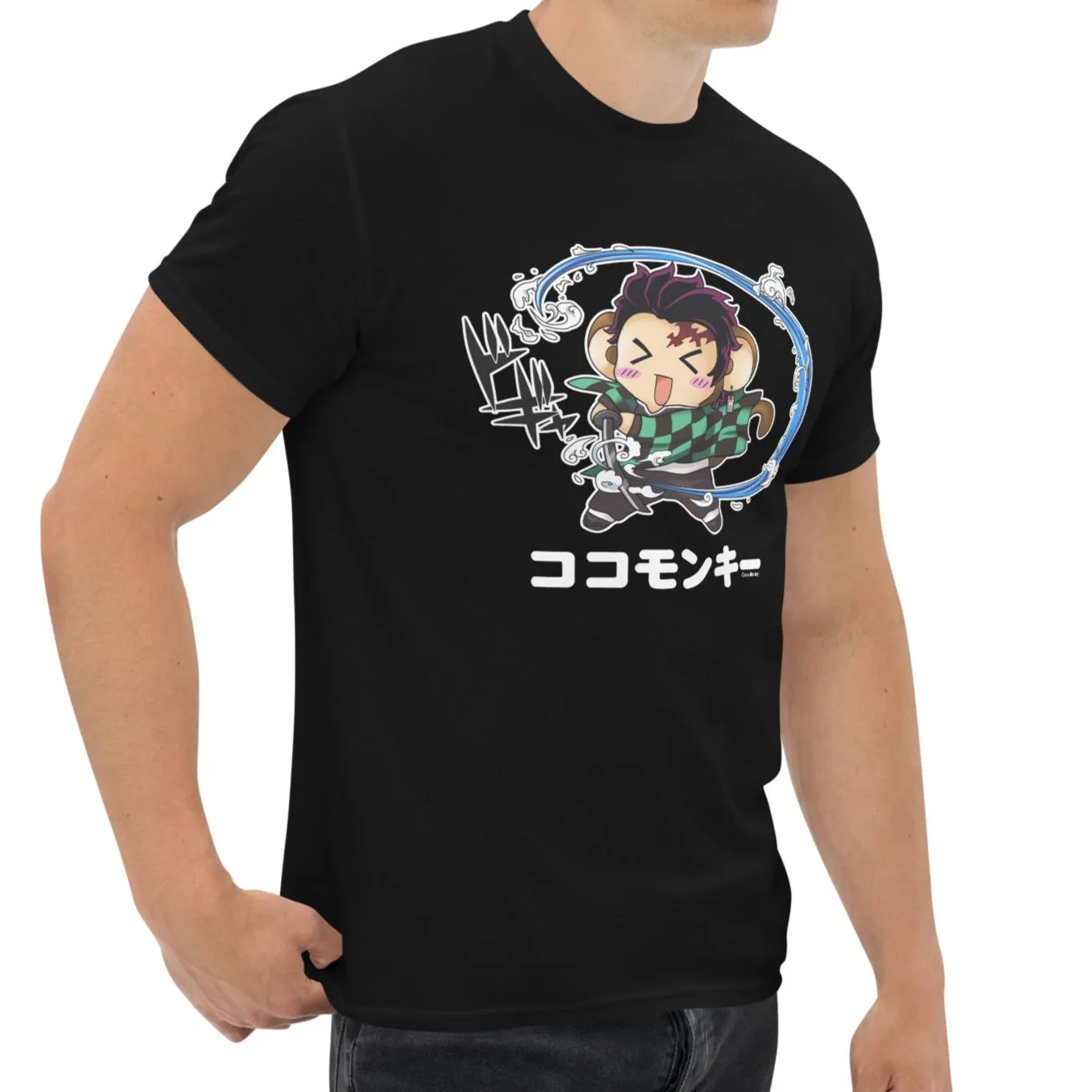 Tokyo Toys Coco Cojiro T-skjorte svart Demon Slayer-parodi