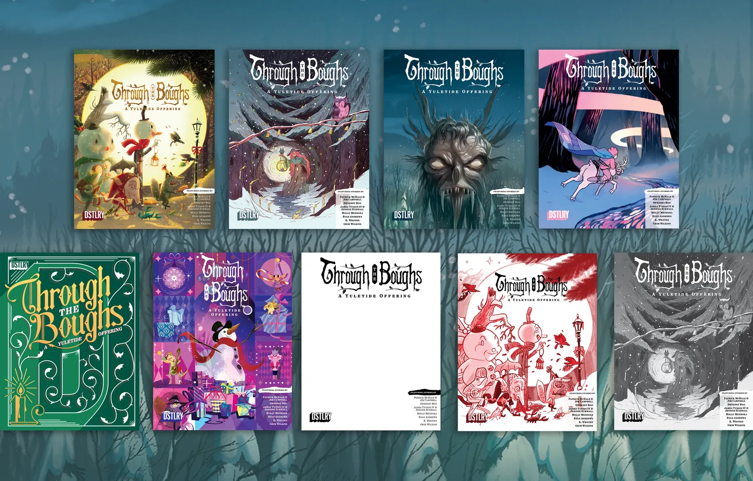 DSTLRY Through the Boughs komplett bundle 9 cover tegneserier