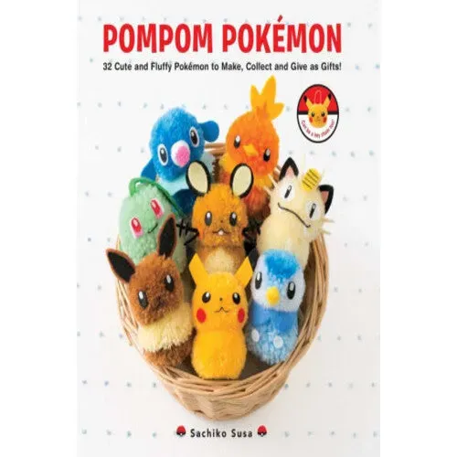Pokémon Pompom Craft Book hobbybok 32 mønstre