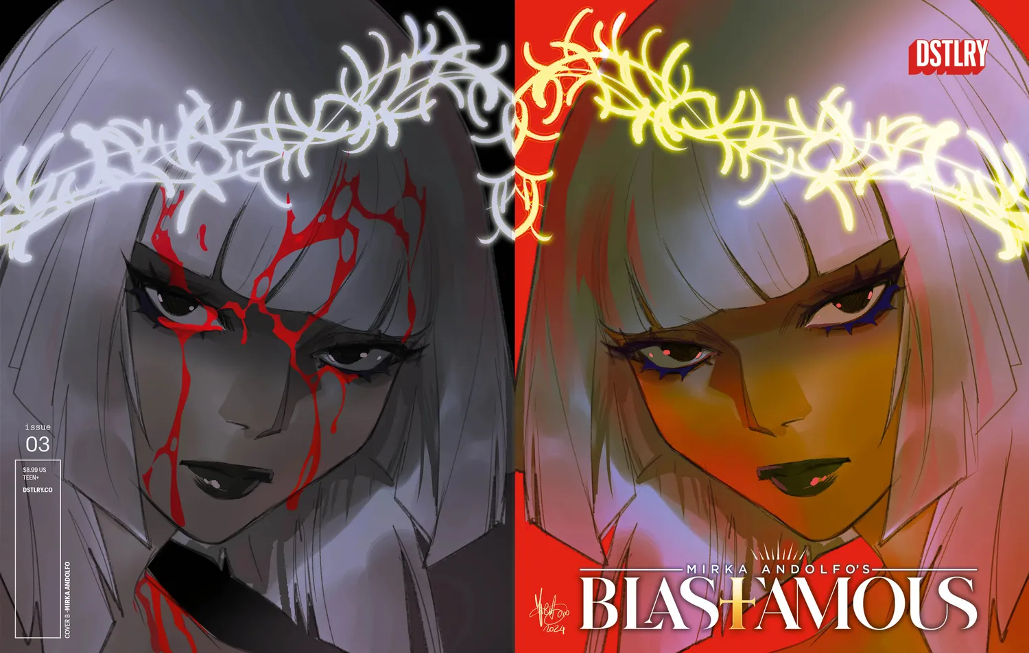 DSTLRY Blasfamous #3 hefte Cover B Andolfo pop-drama