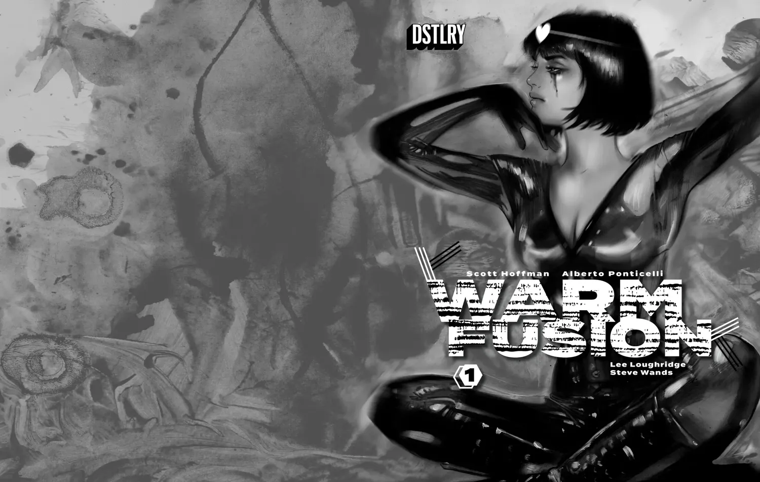 DSTLRY Warm Fusion 1 hefte Cover I Lotay svart-hvitt