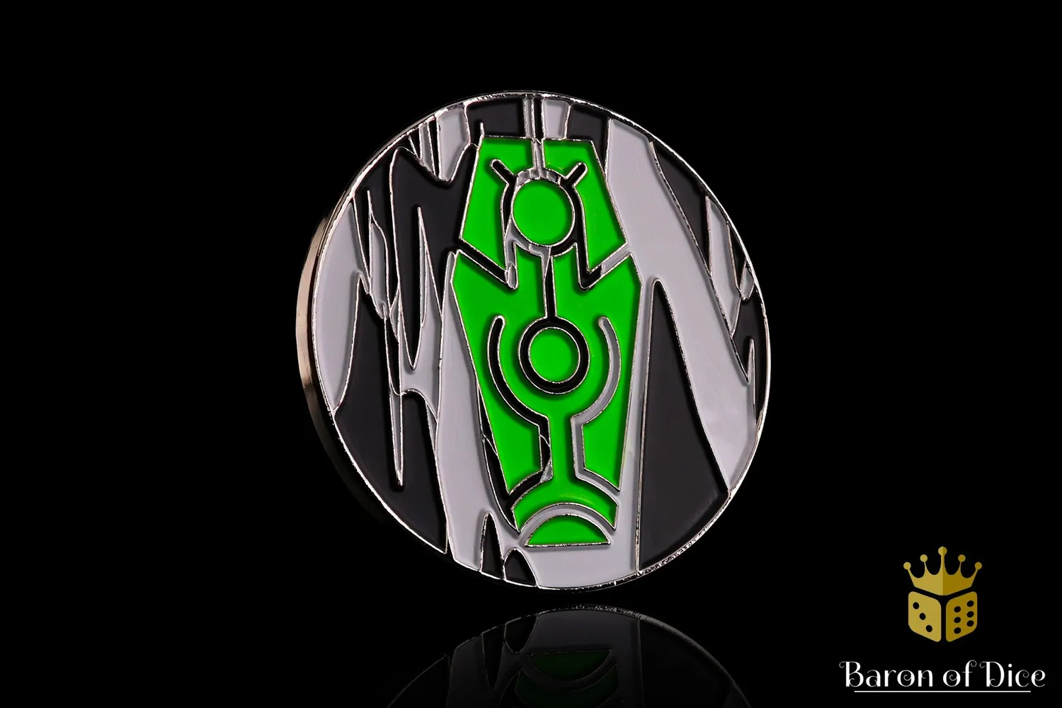 Baron of Dice Green Coffin Warchest oppbevaringsboks sci-fi