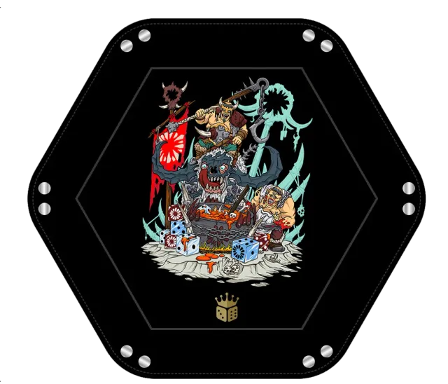 Baron of Dice Great Maw terningbrett PU-skinn stort