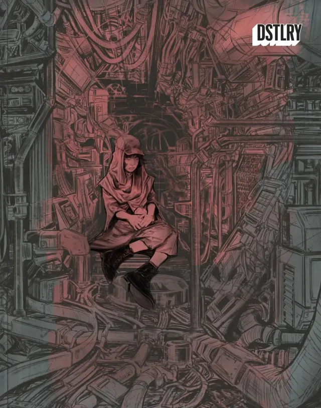 DSTLRY Gone 1 hefte Cover O Jones sci-fi debut