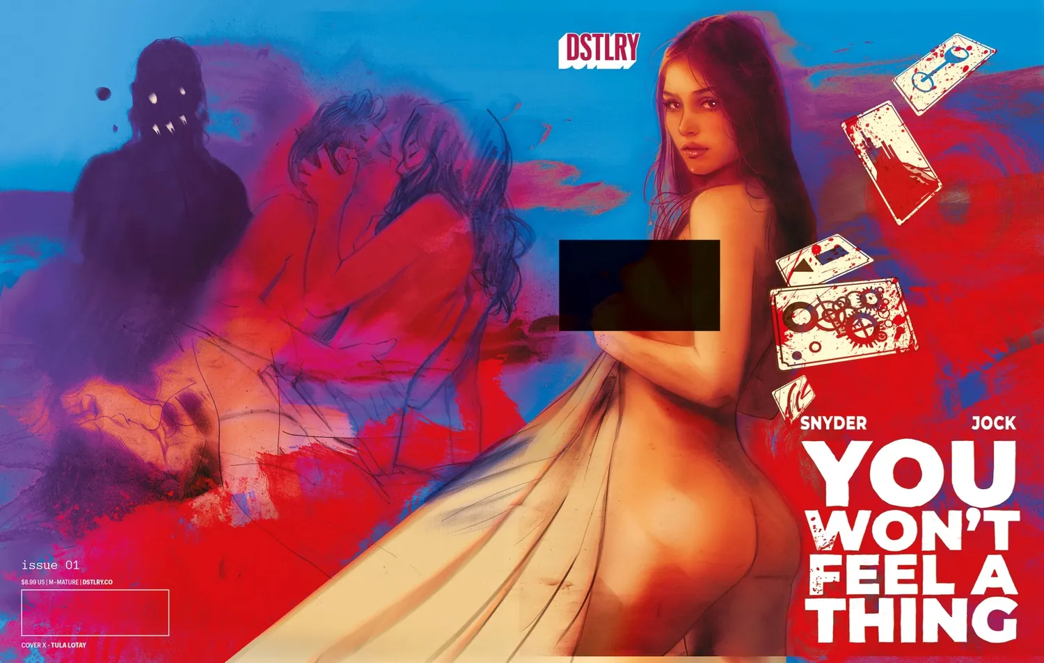 DSTLRY You Won't Feel A Thing #1 hefte Cover X krim