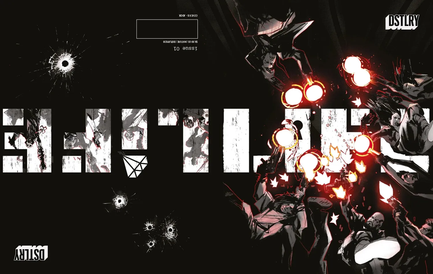 DSTLRY LIFE #1 Cover B hefte Jock sci-fi