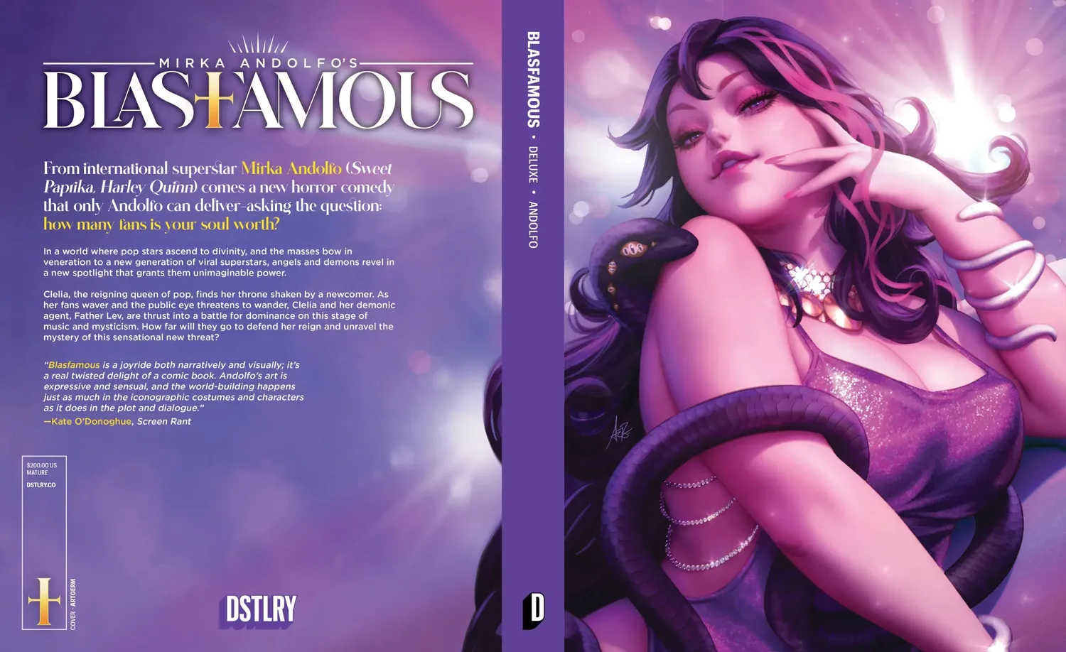 DSTLRY Blasfamous Deluxe innbundet bind signert Andolfo