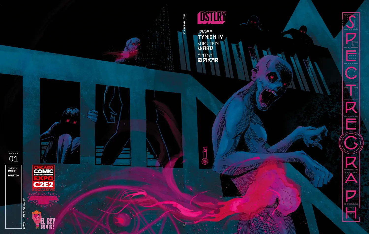 DSTLRY Spectregraph #1 hefte Cover L Schmalke horror