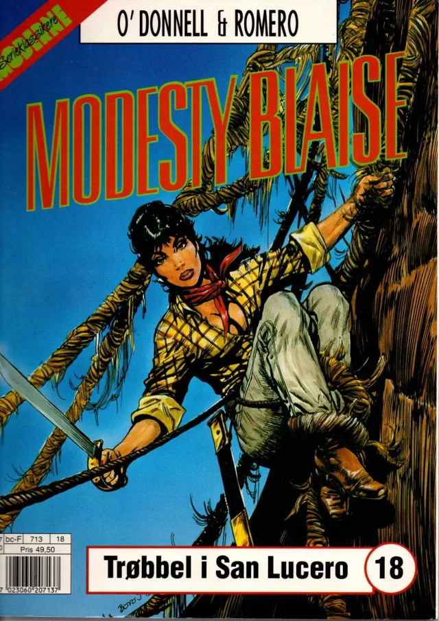 Modesty Blaise 18 tegneseriehefte norsk utgave