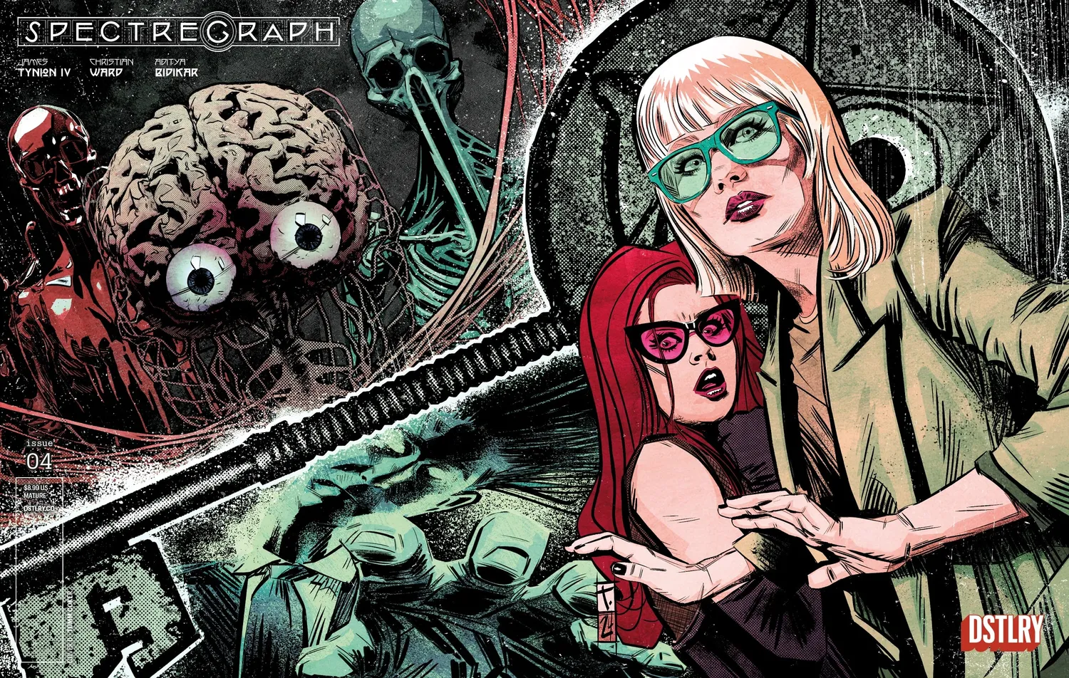 DSTLRY Spectregraph #4 hefte Cover D Coker skrekk