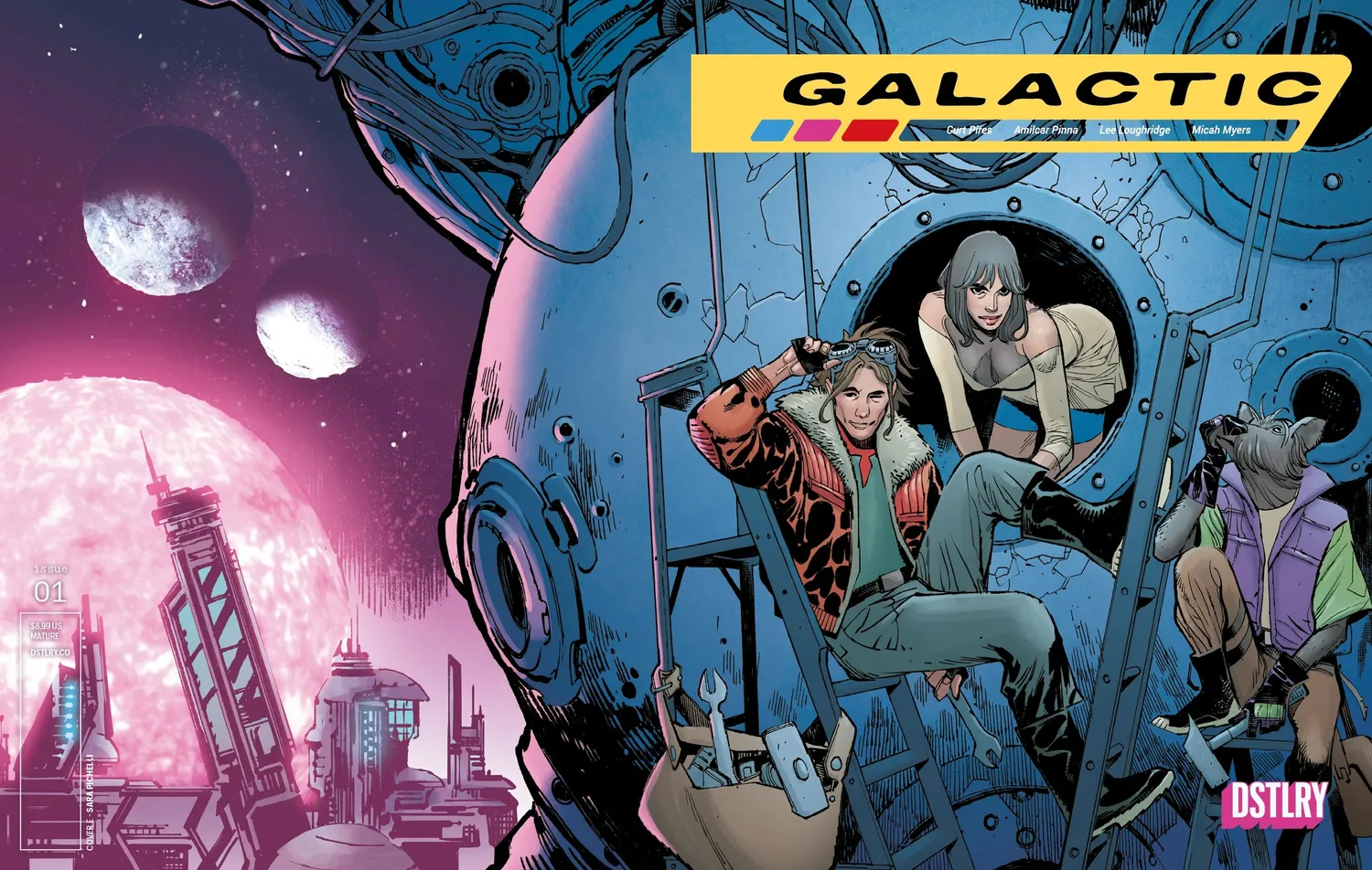DSTLRY Galactic 1 tegneseriehefte Cover E Pichelli