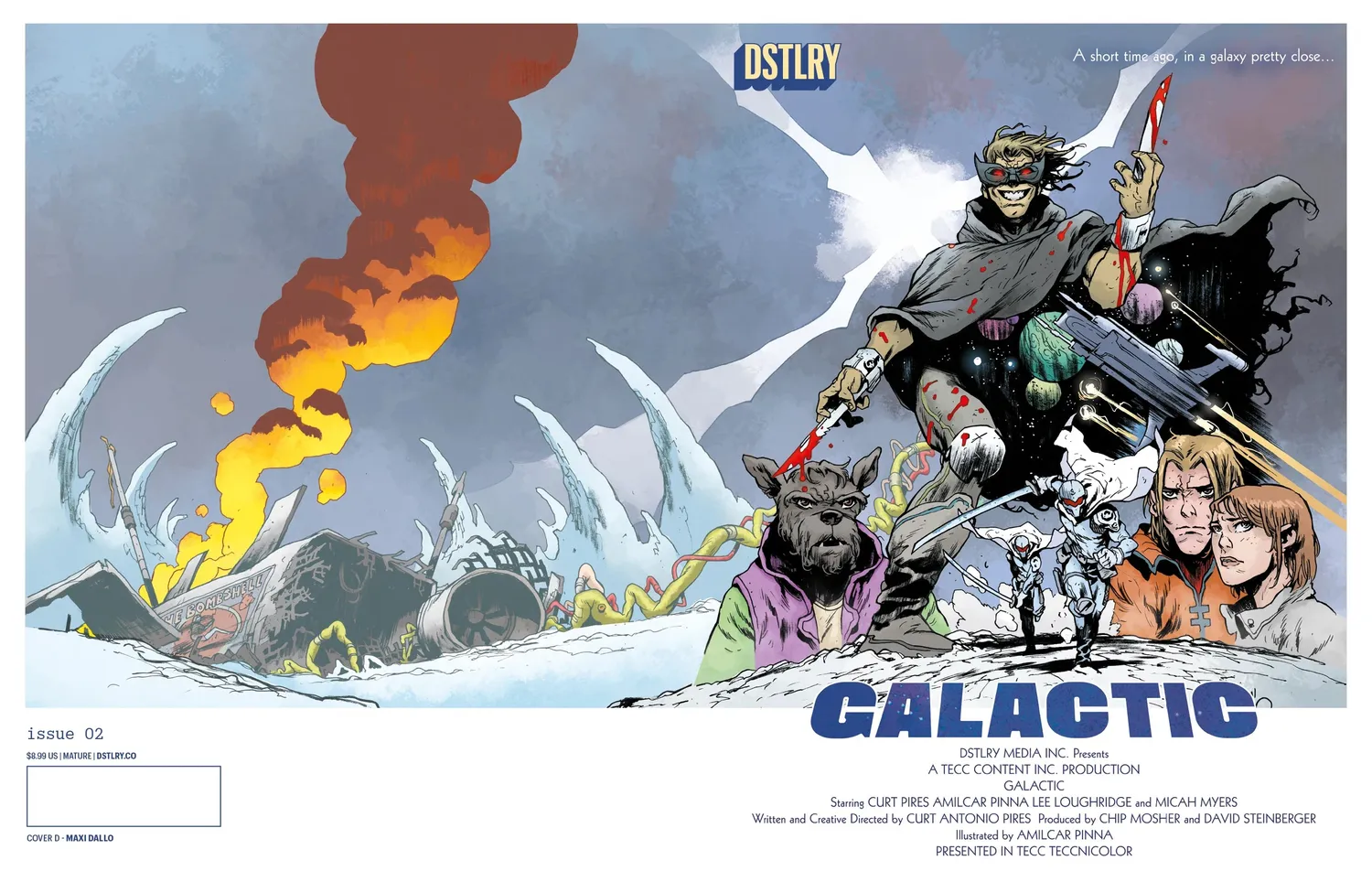 DSTLRY Galactic 2 Cover D Dallo hefte sci-fi