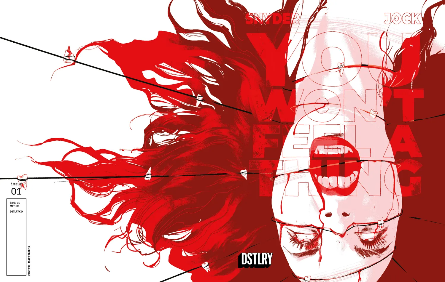 DSTLRY You Won't Feel A Thing #1 Cover H Taylor hefte krim