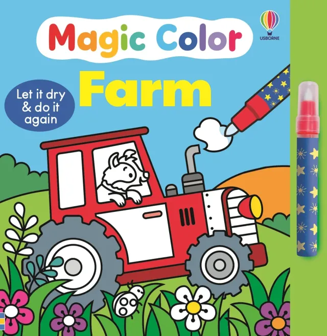Wingbearer Saga Magic Color Farm malebok boardbok gjenbrukbar