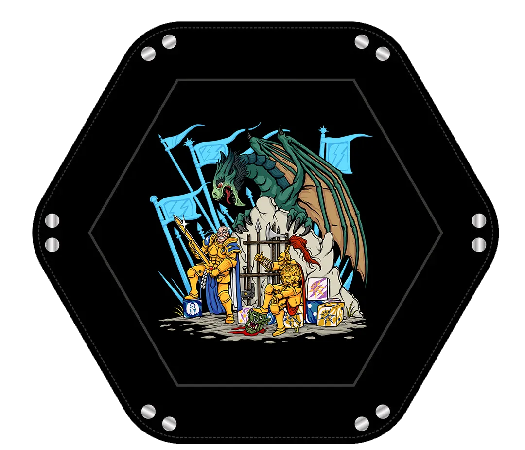 Baron of Dice Golden Boys terningbrett PU-skinn