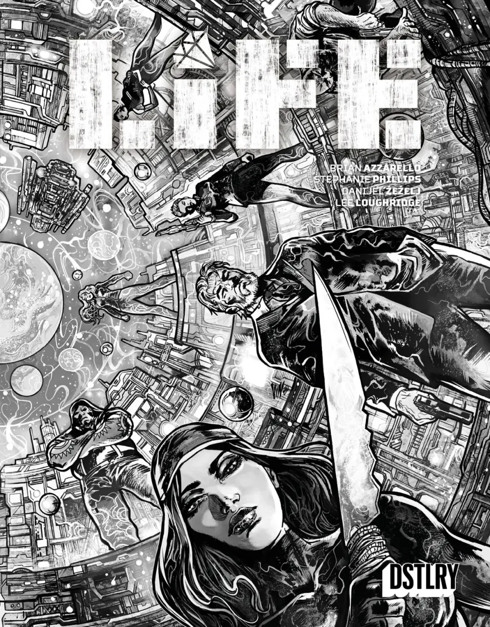 DSTLRY Life 6 tegneseriehefte Cover F Riccardi svart-hvitt