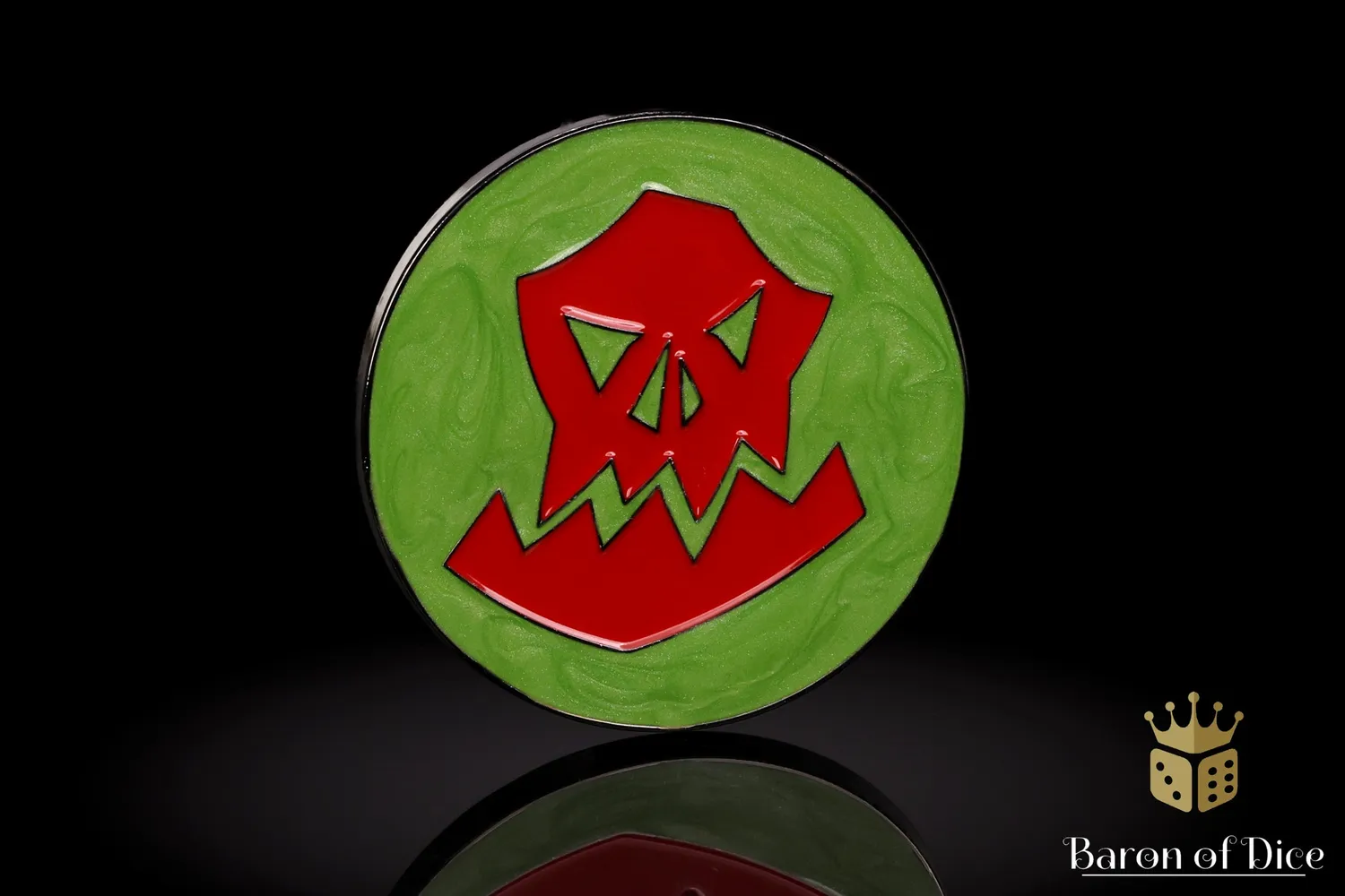 Baron of Dice Warchest Orc Red oppbevaringsboks kunstlær rød