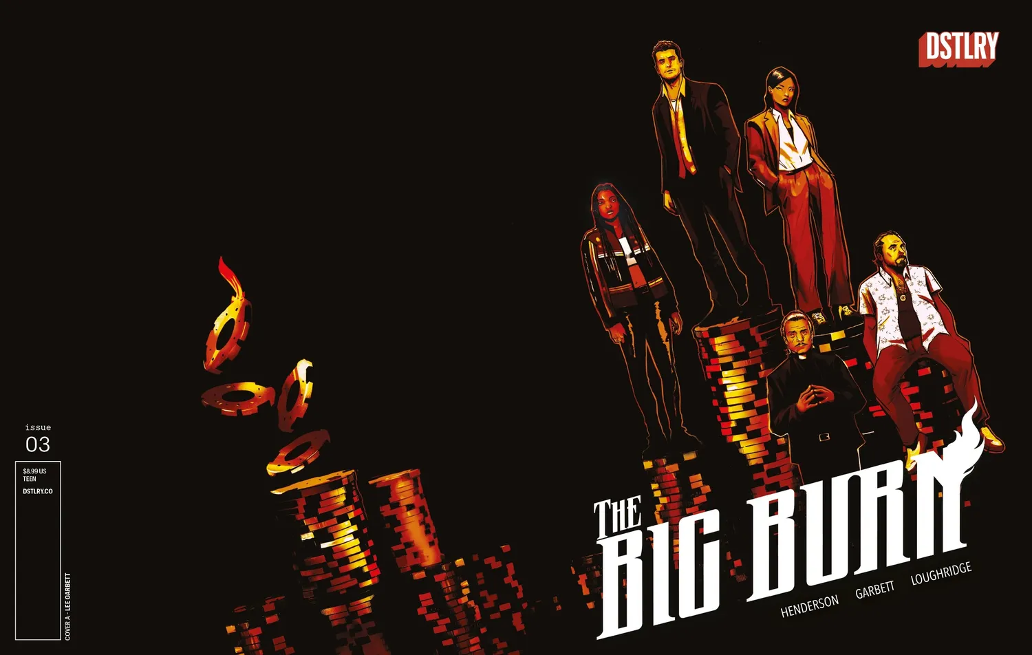DSTLRY The Big Burn #3 Cover A Garbett hefte avslutning