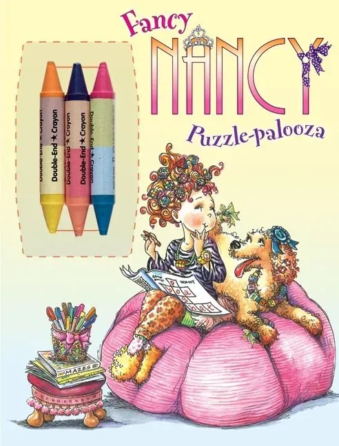 Fancy Nancy Puzzle-palooza aktivitetsbok barn fargelegging