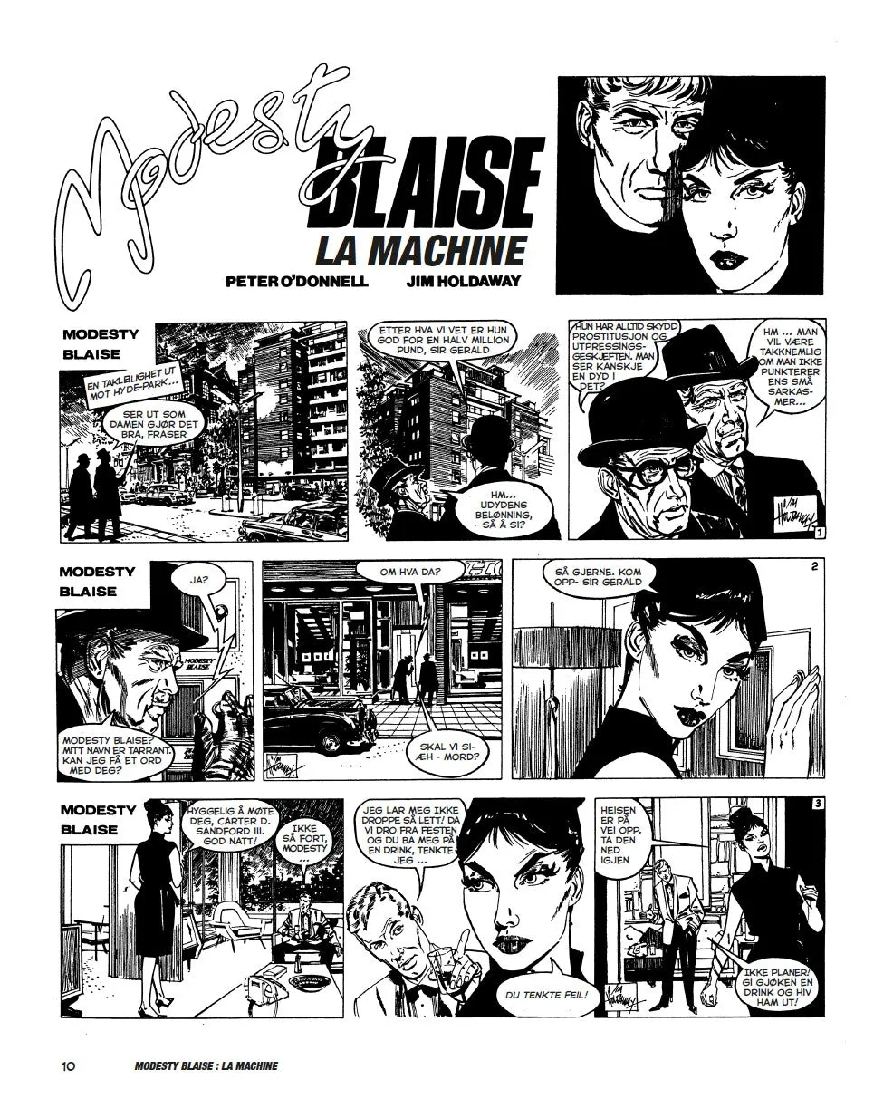 Modesty Blaise album 500/501 nummerert + leseeksemplar