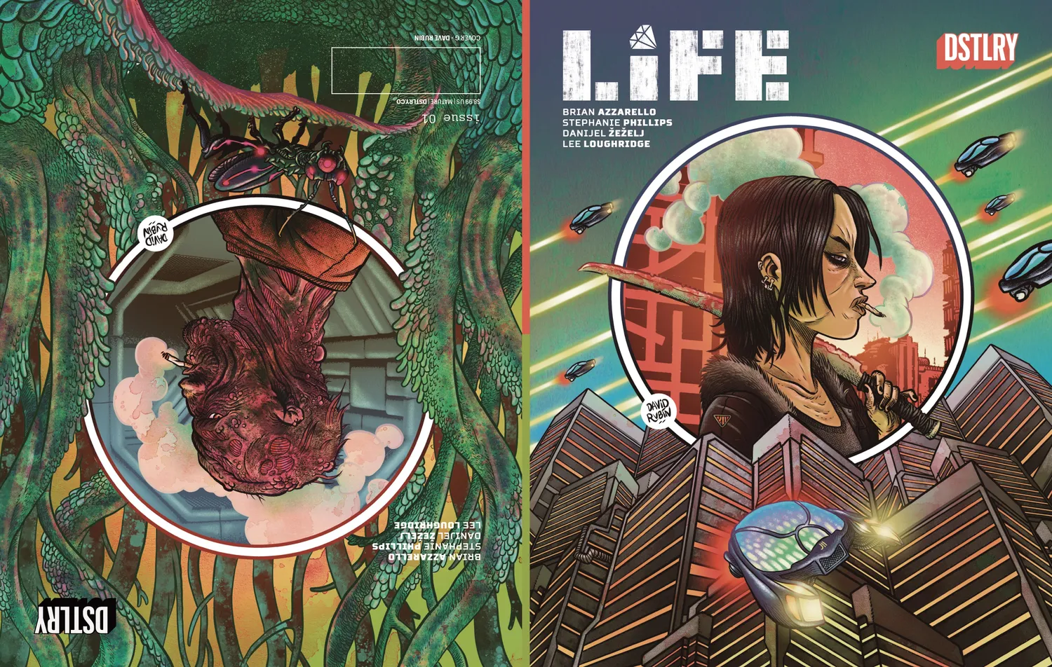 DSTLRY LIFE #1 hefte Cover G Rubin 56 sider flip-book
