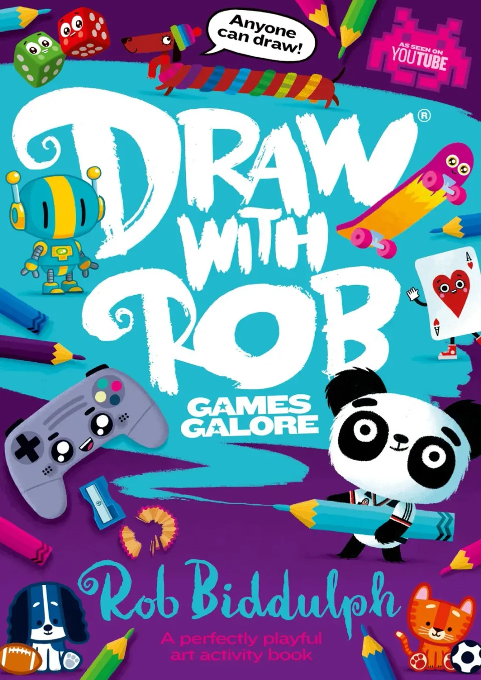 Wingbearer Saga Draw With Rob Games Galore aktivitetsbok paperback spill
